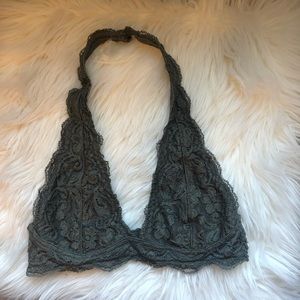 Anemone lace halter bralette